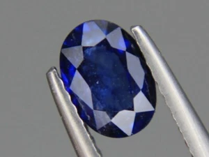 Natural Blue Sapphire 0.95ct Oval Loose Gemstone 7x5mm Afghanistan not treated - Picture 1 of 10