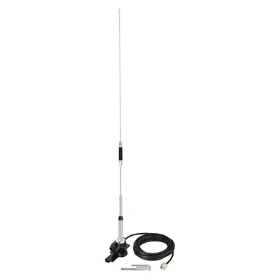 Dual Band VHF UHF 144/430 MHz Car CB Mobile Radio Antenna 67cm +Bracket 5m cable - Image 1 of 4