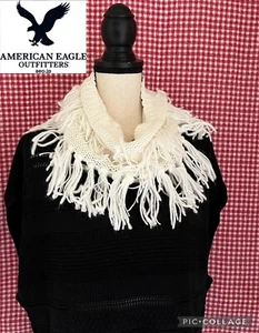 NWT American Eagle Women's Knit Soft & Cozy Snood Scarf White. Neck Warmer - Picture 1 of 3