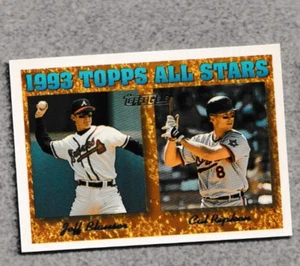 1994 Topps GOLD #387 CAL RIPKEN JR. / JEFF BLAUSER  Braves NR MINT to MINT - Picture 1 of 2