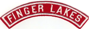 BOY SCOUT FINGER LAKES COUNCIL RED & WHITE HALF STRIP 1/2RW - Picture 1 of 1