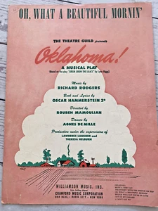 "OKLAHOMA" A MUSICAL PLAY Vintage Noten - RICHARD RODGERS - Bild 1 von 3