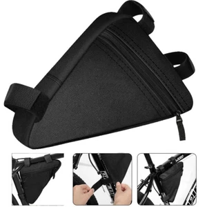 Bicycle Triangle Frame Bag Bike Quick Release Front Saddle Cycling Storage Pouch - Picture 1 of 10