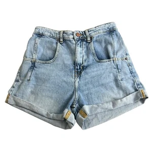 BDG Urban Outfitters Womens 28 High Rise 3" Inseam Cuffed Denim Shorts - Picture 1 of 9