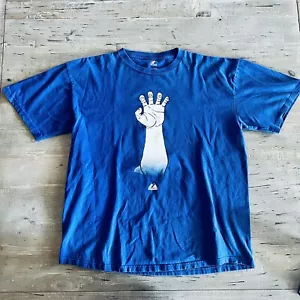 T-shirt Texas Rangers Majestic MLB RARA rilasciata a squadre 100% cotone XL blu ottime condizioni - Foto 1 di 9