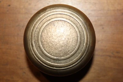 Victorian Knob with Concentric Design in Cast Bronze Yale & Towne M-17232 T-44 - Image 1 of 4