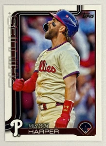 2025 Topps Flagship Collection Bryce Harper Companion Card #CTC-3 Phillies - Imagen 1 de 2
