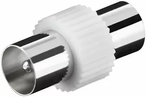 2x Adaptador conector coaxial de enchufe aéreo de TV macho a macho - Imagen 1 de 2