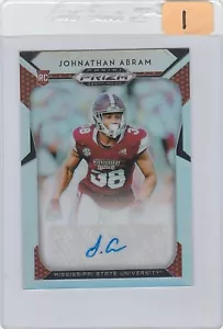 2019 Prizm Draft Picks Autograph Johnathan Abram #160 Mississippi State Bulldogs - Picture 1 of 2