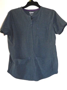Womens Medium Scrub Top Gray Scrubstar Supreme Stretch - Picture 1 of 6