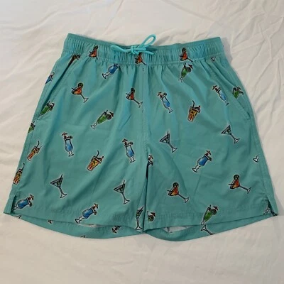 Caribbean Swimwear Mens Medium Cocktail Theme Beach Ocean Lake Vacation Fun - Image 1 of 4
