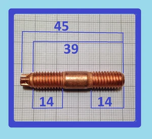 10 Stück Spezial Torx Kupfer Turbolader Stehbolzen M8x45,M8x39 , 10.9, hochfest - Bild 1 von 5
