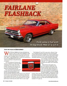Ford Fairlane GT 390 1966 ~ bonito artículo de 5 páginas / anuncio - Imagen 1 de 2