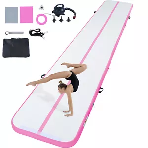 20FT Air Track Inflatable Training Tumbling Gymnastics Gym Mat with Pump - Picture 1 of 12