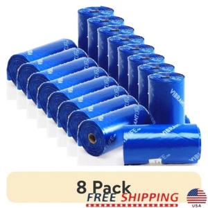 Leak Proof Dog Poop Bags 15 Count Strong Waste Bags Easy Tear Compact Rolls Tie - Picture 1 of 12