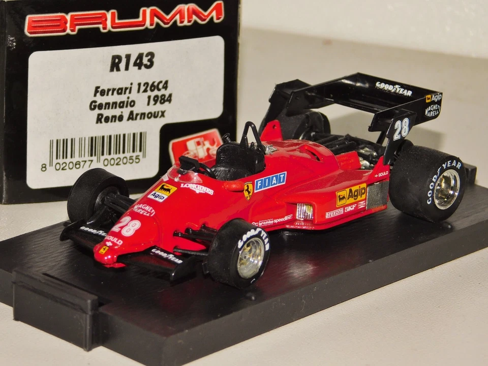 FERRARI 126C4 #28 ARNOUX F1 1984 BRUMM R143 1:43 - Image 1 of 1