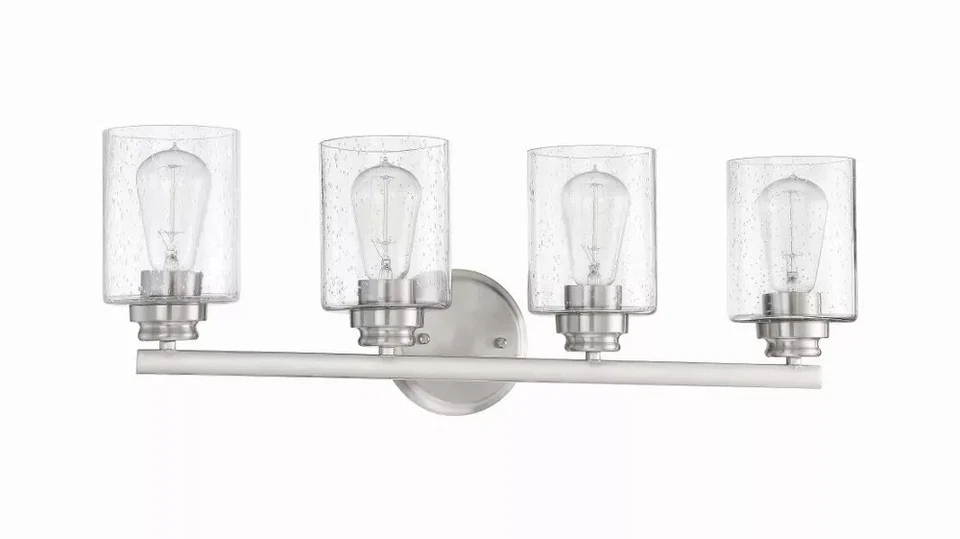 CRAFTMADE Bolden - Luz de tocador de baño de níquel cepillado - 50504-BNK Foto 1 de 4