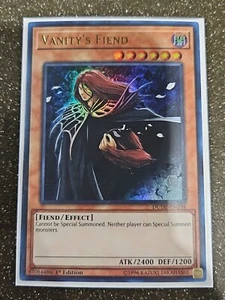 ( VANITY'S FIEND ) - Ultra Rare - DUDE-EN024 - 1st NM - Yu-Gi-Oh Duel Devastator - Picture 1 of 1