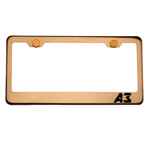 Rose Gold License Plate Frame A3 Laser Engraved Aluminum Screw Cap - Bild 1 von 8