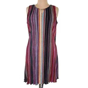 Nuevo con etiquetas Vestido recto a rayas Ronni Nicole talla 10 - Imagen 1 de 3