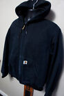 Vintage Carhartt J131 Duck Thermal Lined Hooded Jacket USA Made Vtg Sz L    o52