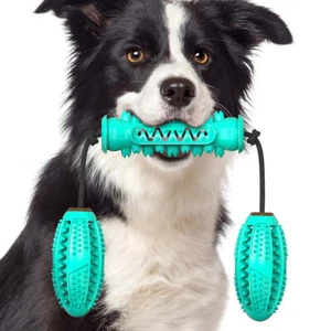 Dog Chew Toys Pet Toothbrush Rubber Bones Teeth Cleaning - Picture 1 of 12