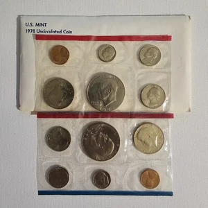 1978 US NEUWERTIG UNZIRKULIERTES MÜNZSET - P&D - mit Umschlag - Bild 1 von 2