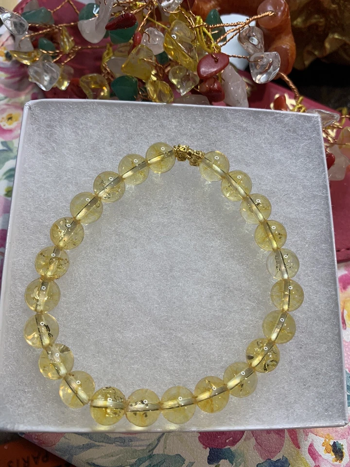 Natural 10MM 24K Real Gold Citrine Pixiu - Image 1 of 4