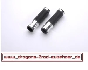 LSL Lenkergriffe Griffe Motorradgriffe ALUMINIUM Paar SILBER handlebar grips - Bild 1 von 2