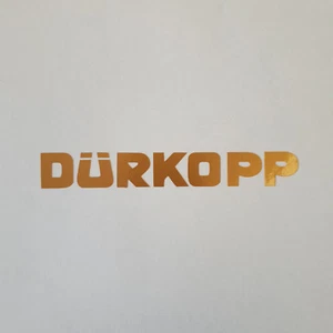 Aufkleber * Dürkopp * gold * Sticker * Logo * Oldtimer * Fahrrad * Abziehbild - Bild 1 von 2