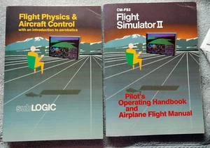 Commodore 64 1983 Flight Simulator 2 Manuals, Maps Letter, Disc, NO BOX Used B-2 - Picture 1 of 10