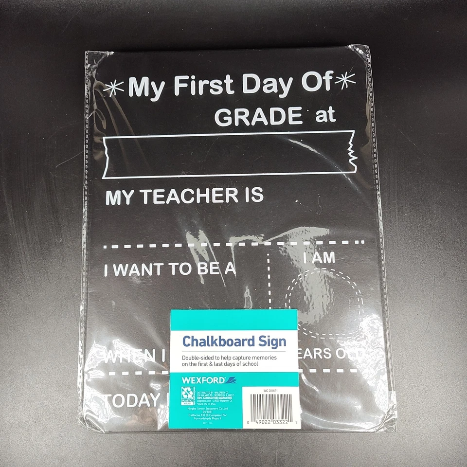 Chalkboard Sign First & Last Day of School Wexford