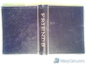 ANTIQUE LEATHER BOUND PHOTOGRAPH ALBUM ENTITLED “FRIENDS.” - Picture 1 of 7