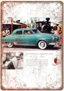 1951 Studebaker Vintage Automobile Ad Retro Look Reproduction Metal Sign A2725 - Bild 1 von 2