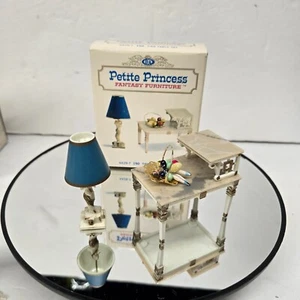 Set tavolo vintage ideale piccola principessa fantasia casa delle bambole mobili a livello nuovo con scatola - Foto 1 di 17