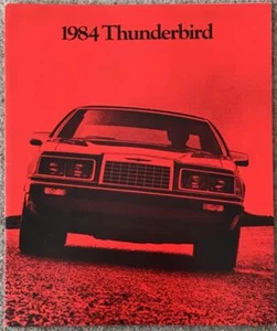 FORD THUNDERBIRD USA Car Sales Brochure 1984 #017-Ann 8/83 TURBO COUPE ++ - Picture 1 of 5
