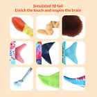 ZZ1 Baby Tail Book 3D Educational Animal Touch Feel Soft Crinkle Cloth Book For