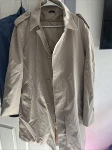 Oleg Cassini Men’s VTG 42 Long All Weather Trench Coat Thermolite Sig Collection - Picture 1 of 6