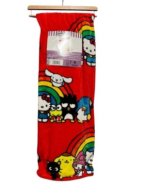 Manta Hello Kitty & Friends Silk Touch 50x70 Red Rainbow Better Together Foto 1 de 4