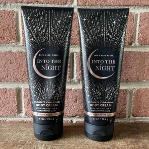 Lot of 2 Bath & Body Works Into The Night Body Creams 8 oz Each - Picture 1 of 3
