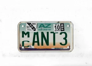 ARIZONA 2011 license plate "MC ANT3" ***MOTORCYCLE***ANT? - Picture 1 of 1