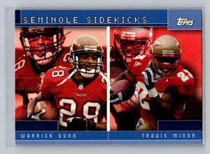2001 Topps Combos Seminole Sidekicks (Warrick Dunn/Travis Minor) #TC9 - Imagen 1 de 2