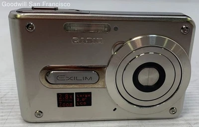 Casio Exilim EX-S100 3.2MP Silver Digital Camera - Image 1 of 4