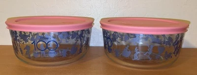 New Pyrex Special Edition Disney 100 Years of Wonder Glass Storage Containers - Image 1 of 4