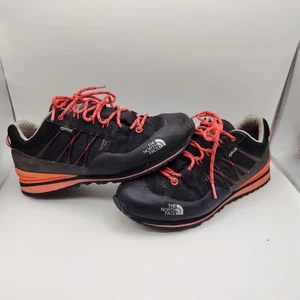 The North Face Hedgehog Hiking Shoes Vibram Gor-Tex Womens Size 8.5 Black Coral - Picture 1 of 16