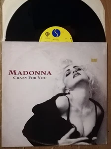 MADONNA CRAZY FOR YOU Vinile 12 /45 Rpm Uk 1991 Sire W0008T - INTO THE GROOVE - Foto 1 di 6