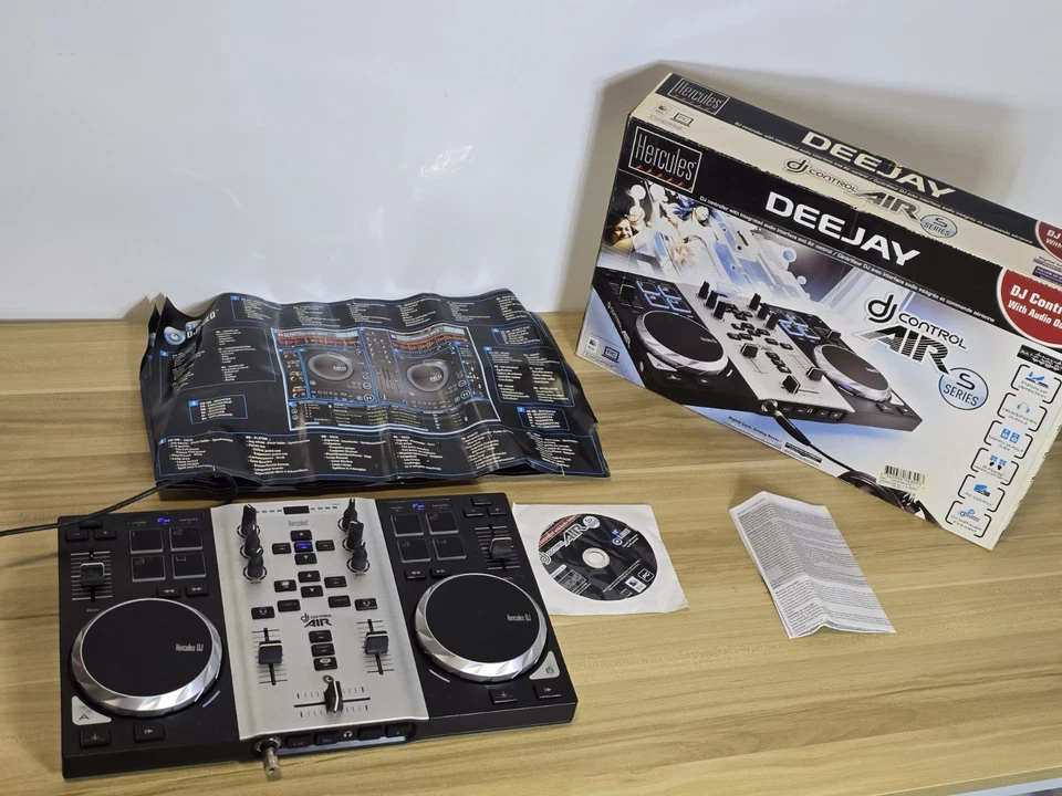 Hercules DeeJay Control Air S Series DJ Controller Double Deck Portable Decks.  - Image 1 of 4