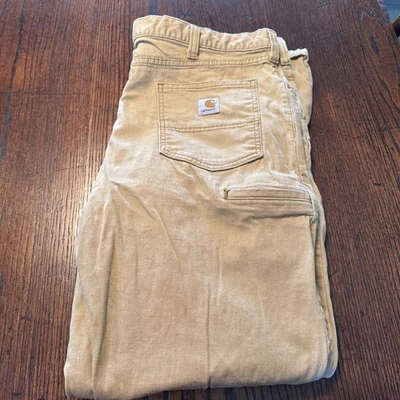 Carhartt Jeans Mens 40X34 Straight Leg Relaxed Fit Workwear Tan Pockets Casual - Image 1 of 4