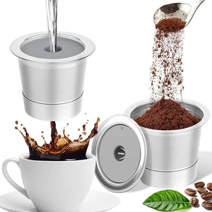 2er Pack Edelstahl Mehrweg K Becher Filter für Keurig 1,0, K Cup Mehrweg Cof - Bild 1 von 12