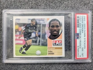 2002-03 PANINI STICKERS DIDIER DROGBA ROOKIE STICKER PSA 8 NM-MINT - Picture 1 of 2